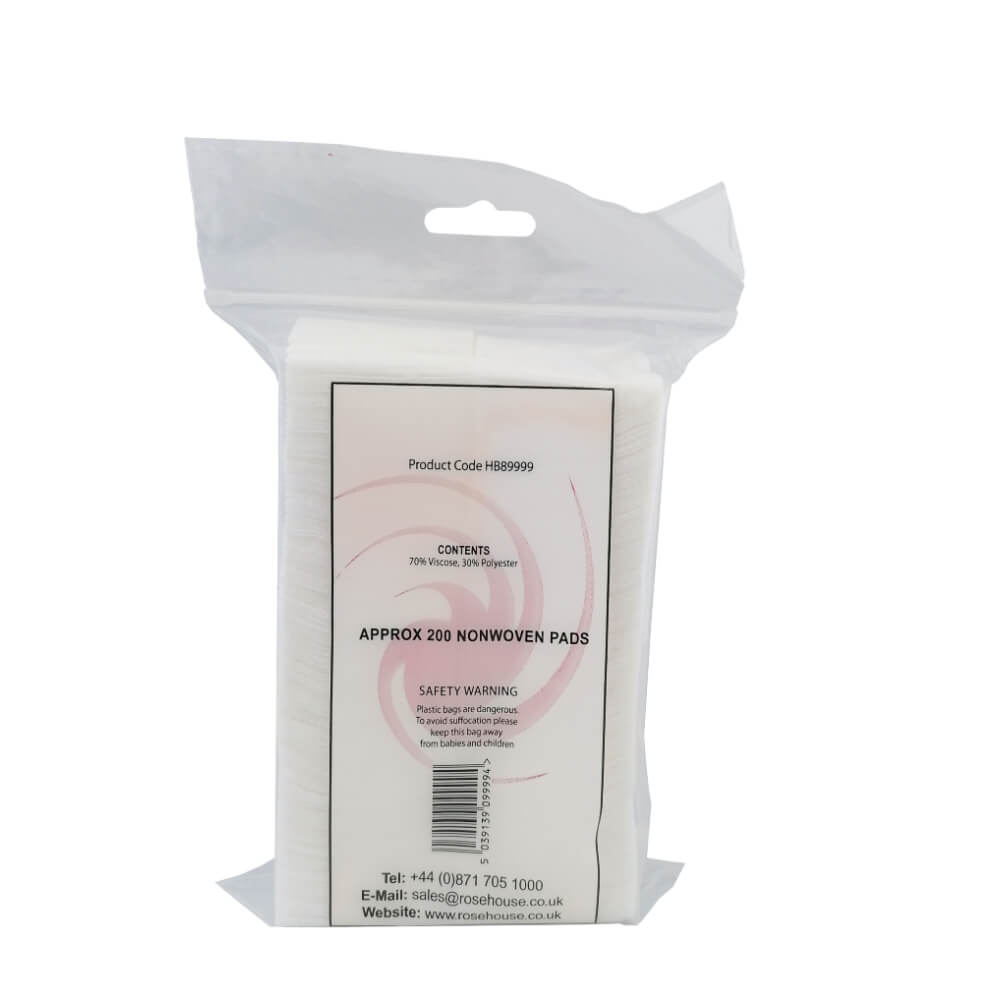Salon Professional Nail Polish Remover 200 Pads Back View
