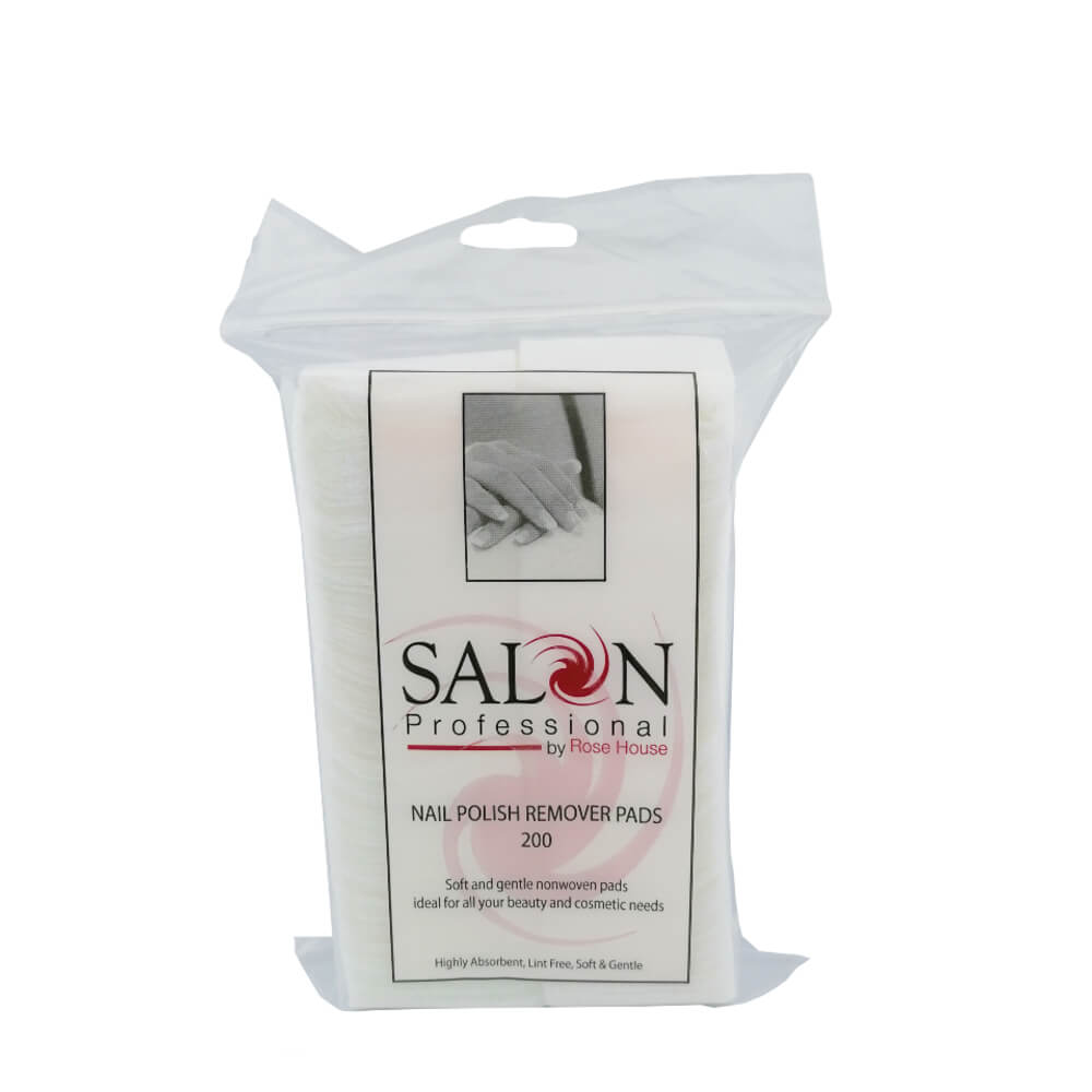 Salon Professional Nail Polish Remover 200 Pads Front View