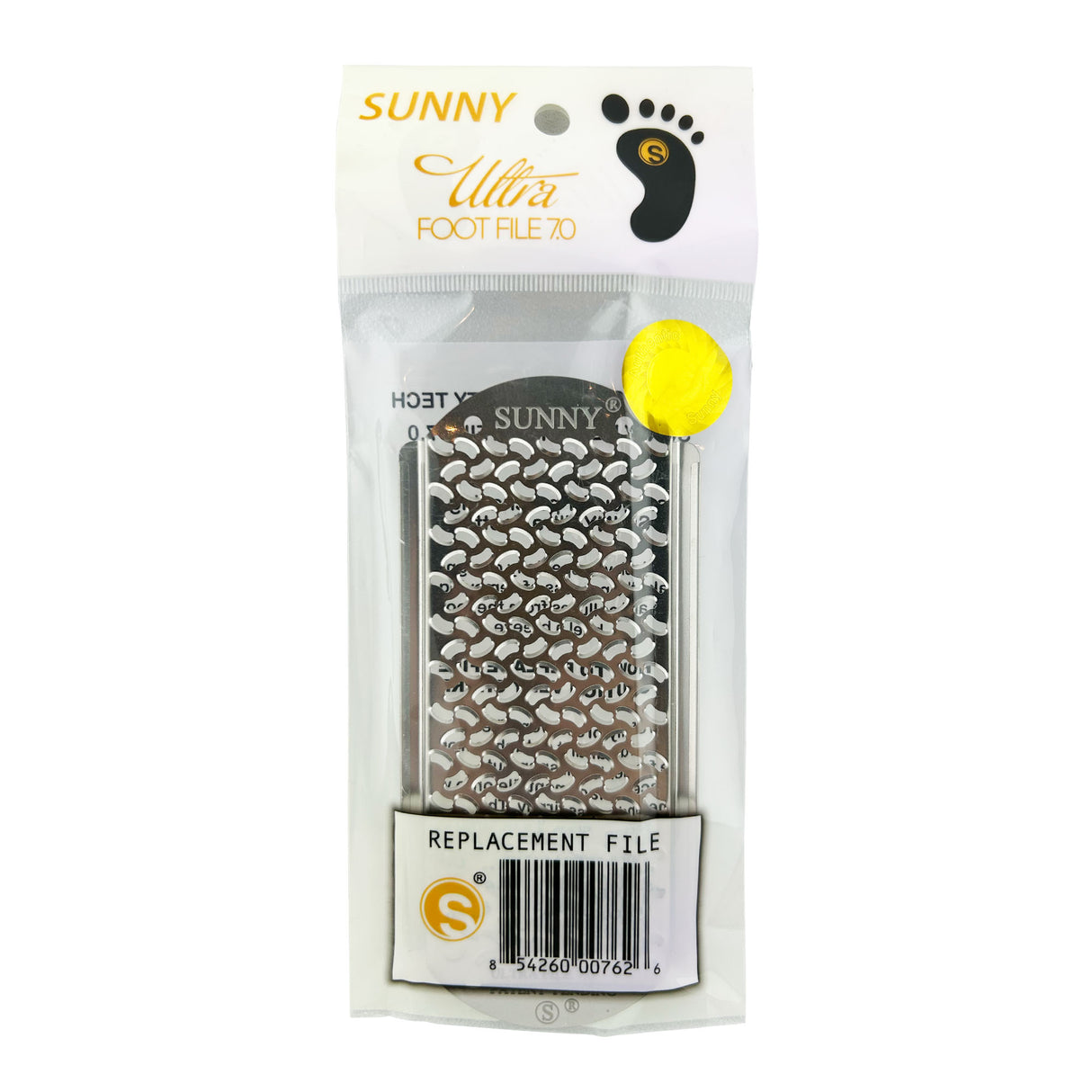 Sunny Callus Remover Ultra Foot File 7.0 Replacement Head Silver Colour Pack