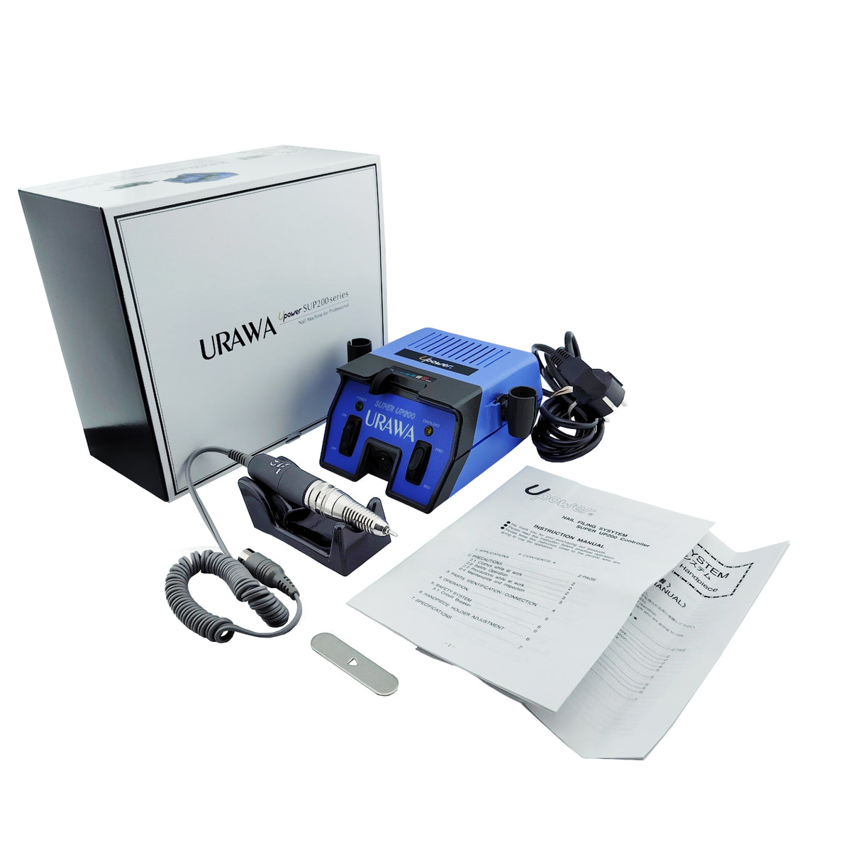 Urawa Super UP200 Professional Desktop Nail Drill Machine Set Full Content View