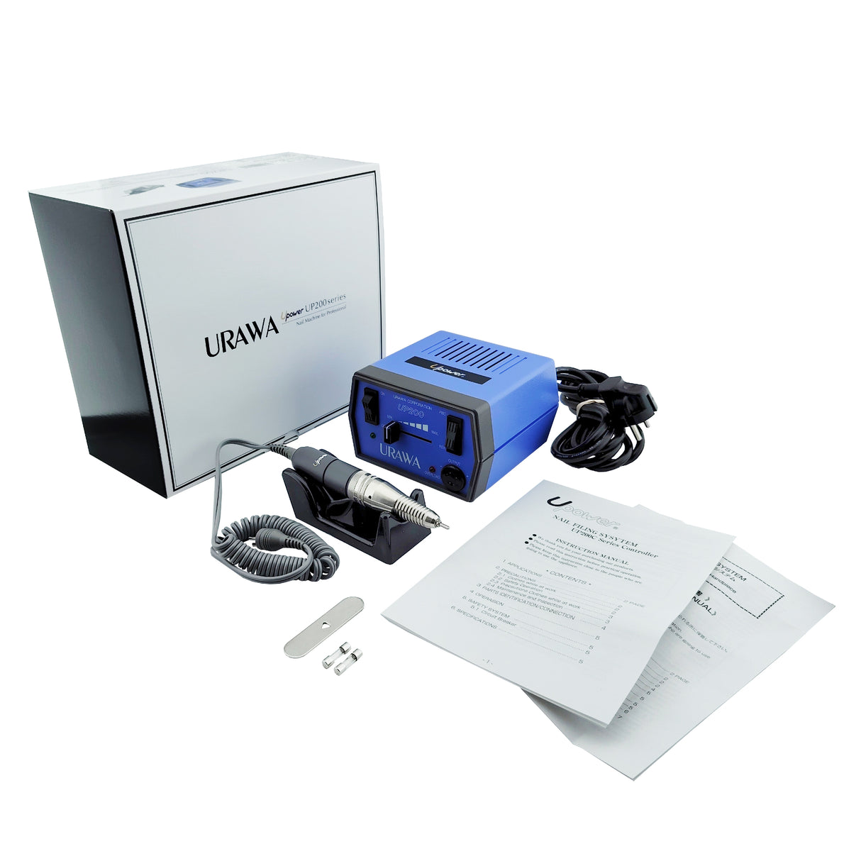 Urawa UP200 Professional Desktop Nail Drill Machine Set Full Content View