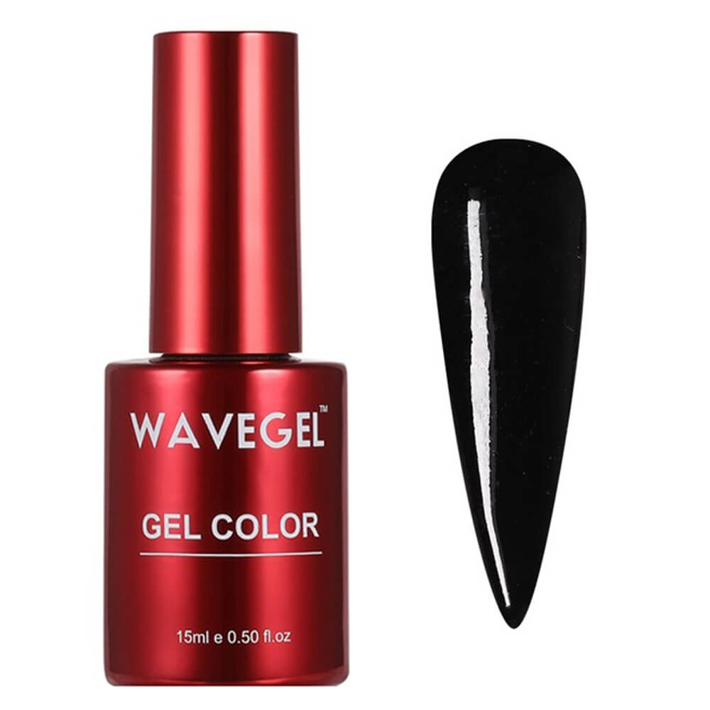 WaveGel Gel Polish Queen Collection WQ001 Silky Black