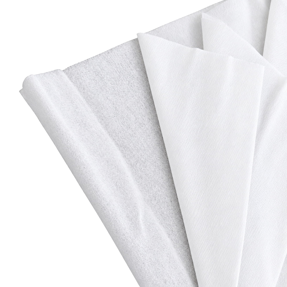 White Disposable Salon Towels 40x80cm - Biodegradable Viscose Towels Close Up View