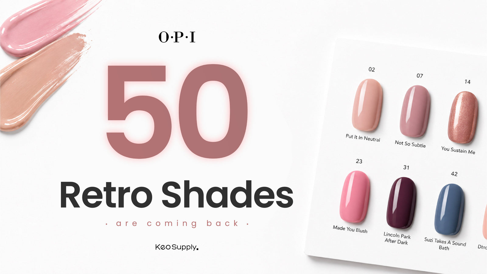 OPI Road to 150: 50 Iconic Shades Return to the Core Collection Blog Image