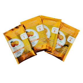 BareLuxury 4 Step Pedicure Pack - Orange & Lemongrass Sachets