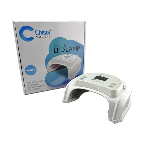 Chisel Cordless Nail LED Lamp White Colour Machine and Box Packaging