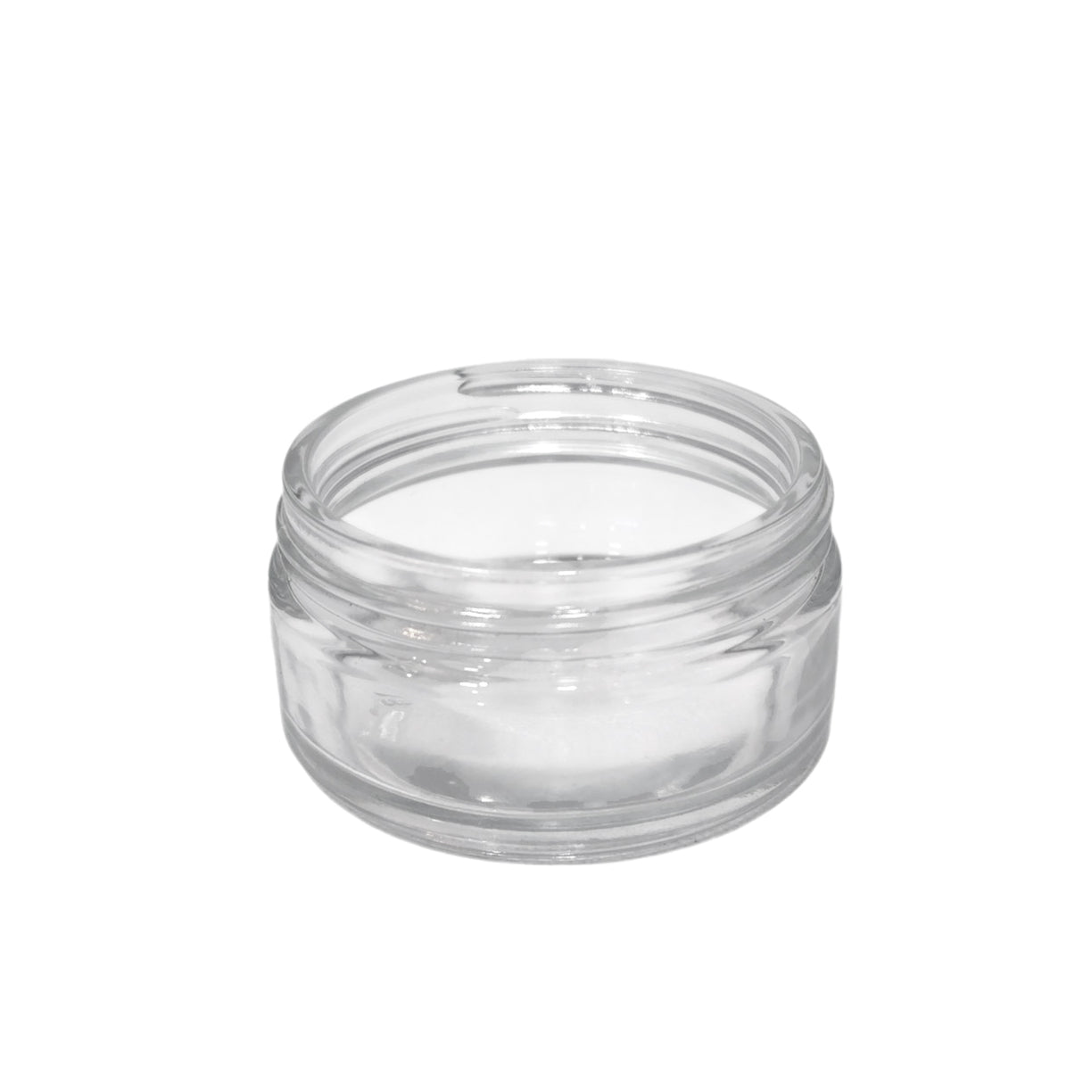 Clear Glass Powder Jar 50ml With No Lid