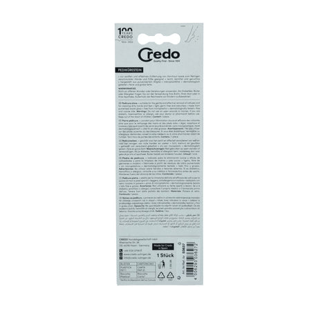 Credo Diabetic Tool Dual Sided Pedicure Stone Box Back View