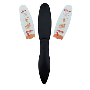 Credo DuoSoft Foot File Black Handle With Coarse And Fine Grit Display Front View
