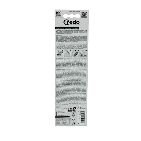 Credo SmartCutter Callus Remover Rasp Black Handle Box Back View