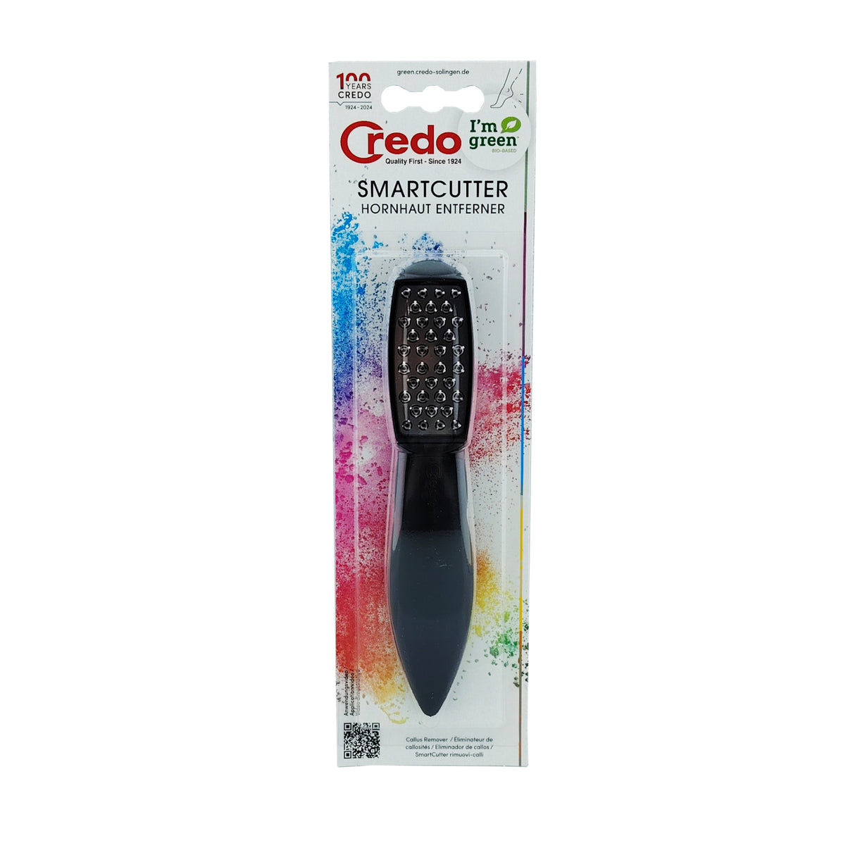Credo SmartCutter Callus Remover Rasp Black Handle Box Front View