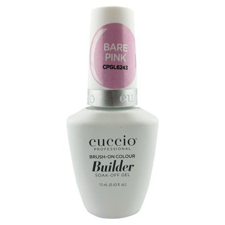 Cuccio Brush On Builder Gel With Calcium - Bare Pink Bottle 13ml 0.43oz