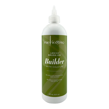 Cuccio Brush On Builder Gel With Calcium - Clear Bottle Front View 473ml 16oz
