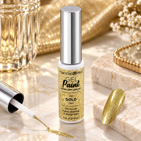 Cuccio Nail Art Gel Paint 8ml - Gold AI Image