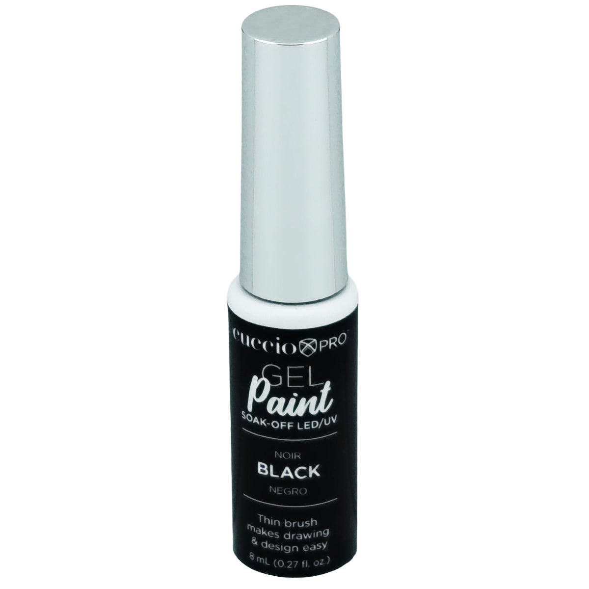 Cuccio Nail Art Gel Paint 8ml Bottle - Black 