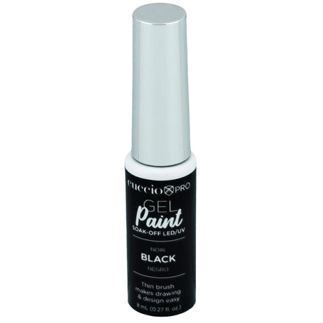 Cuccio Nail Art Gel Paint 8ml Bottle - Black 