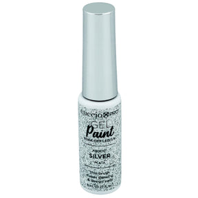 Cuccio Nail Art Gel Paint 8ml Bottle - Silver