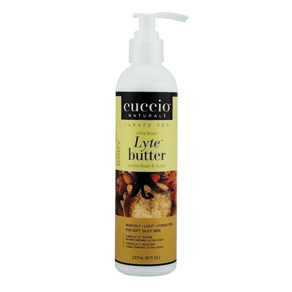 Cuccio Naturale Lyte Body Butter Lotion - Vanilla Bean & Sugar 237ml 8oz