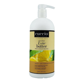 Cuccio Naturale Lyte Body Butter Lotion - White Limetta & Aloe Vera 946ml 32oz