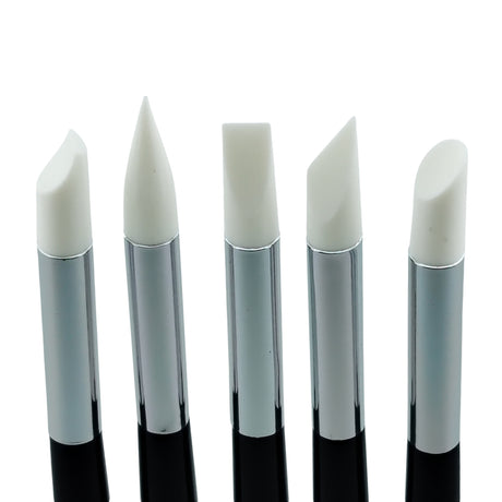 Cuccio Silicone Tip Brush Set Box Close Up View