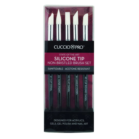 Cuccio Silicone Tip Brush Set Box Front View