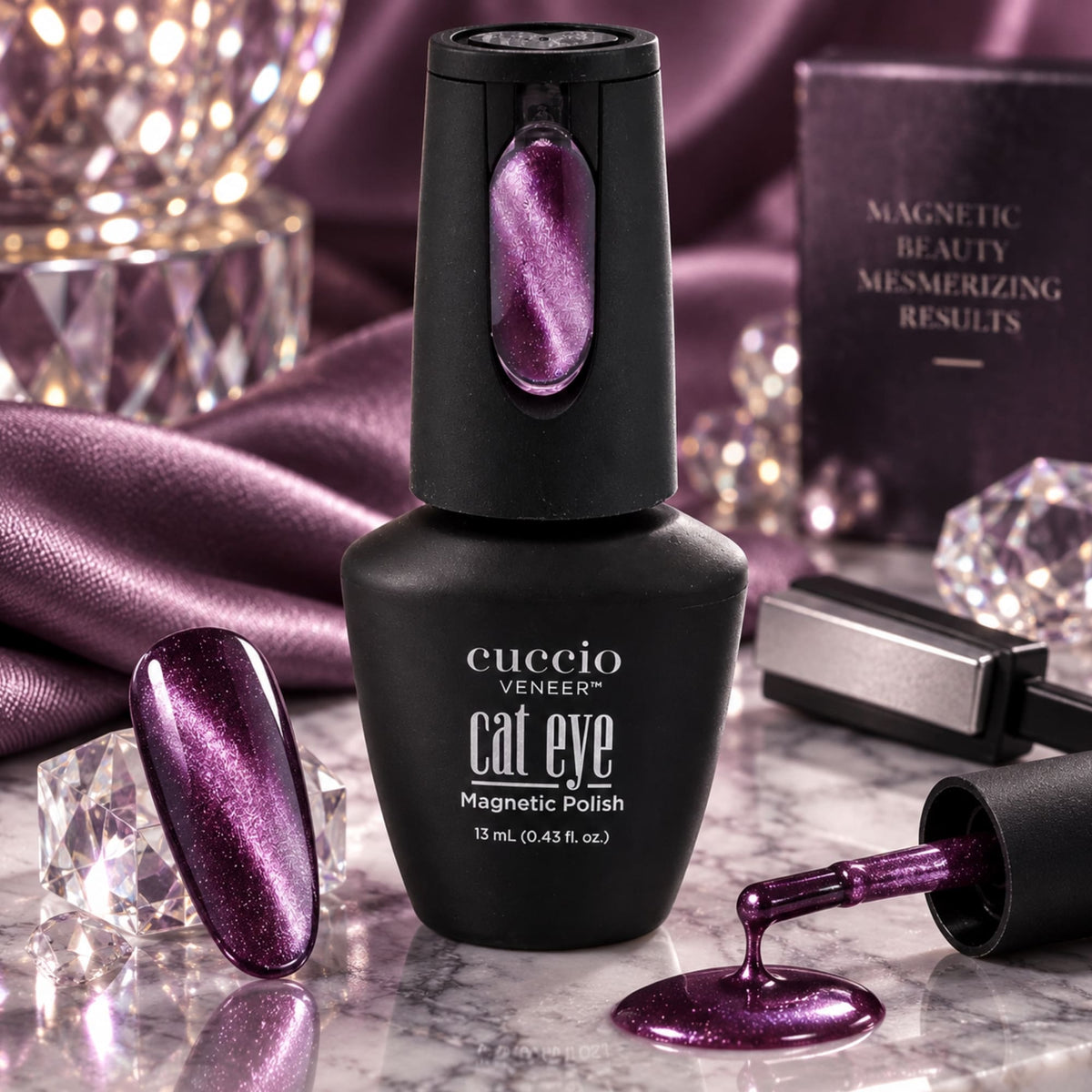 Cuccio Veneer Cat Eyes Magnetic Gel Polish 13ml - Pawdon Me AI Image