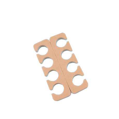 Disposable One Pair Foam Toe Separators - Peach