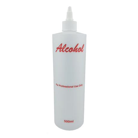 Empty Plastic Natural HDPE Bottle 500ml - Alcohol