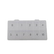 Empty Plastic Tip Box Frosted Closed Lid