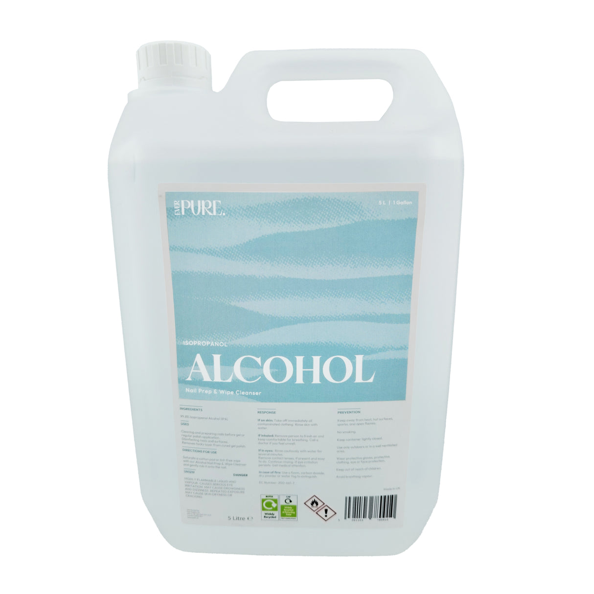 Ever Pure Isopropanol Alcohol 5 Litre Gallon Size Bottle