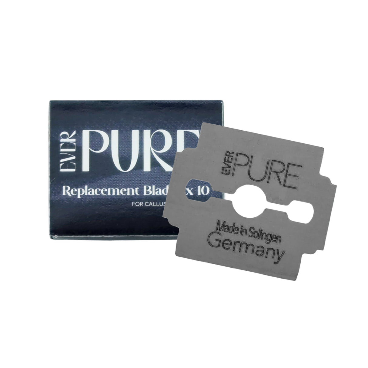 Ever Pure Professional Grade Callus Corn Cutter Replacement Blades - Single Box And Blade View