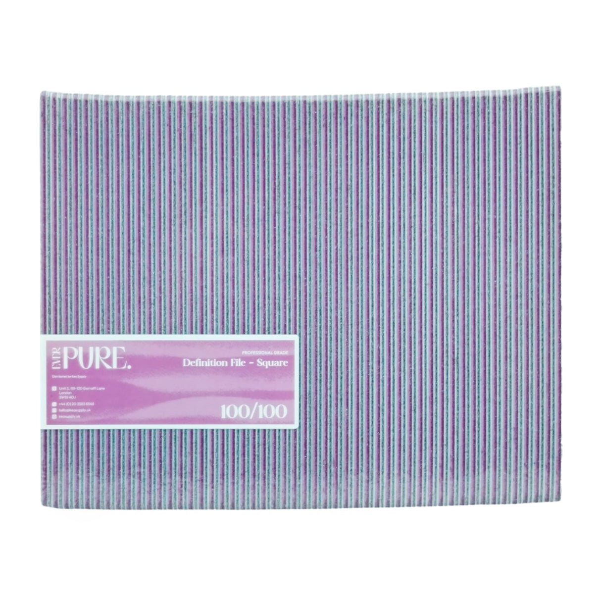 Ever Pure Professional Grade Definition File Square 100/100 Pack of 50pcs Front View