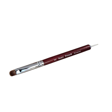 French Brush with Dotting Tool #14 Side View