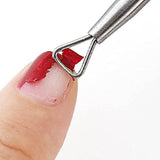 Gel Remover Tool Scrapping Off Softened Gel From Finger Nail