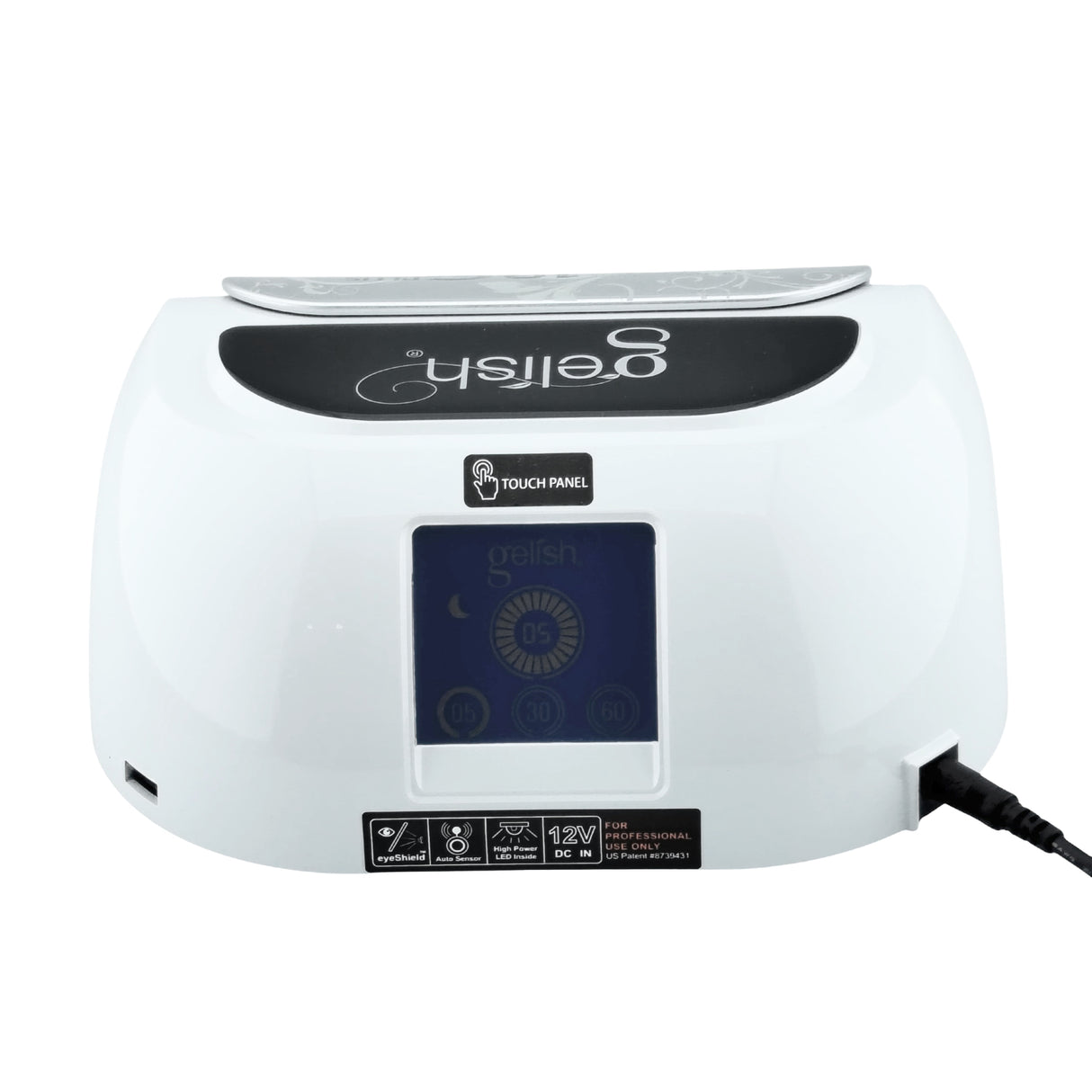 Gelish 18G Plus LED Lamp With Comfort Cure - Back View ON Status with Digital Display