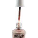 Gelish Brush On Builder Gel - Pink Sand Nude 15ml 0.5oz Brush Showing Colour