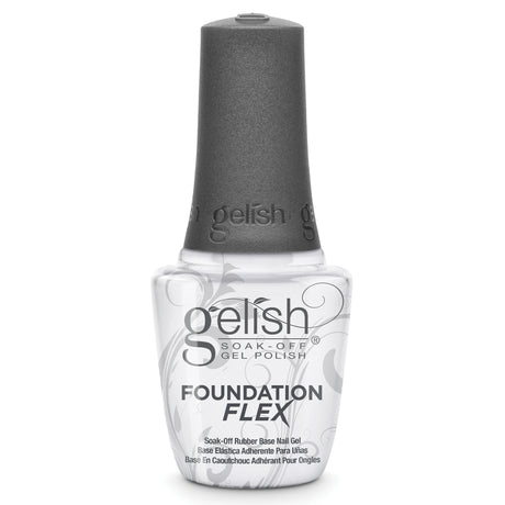 Gelish Foundation Flex Rubber Base Gel -  Clear 15ml 0.5oz Bottle