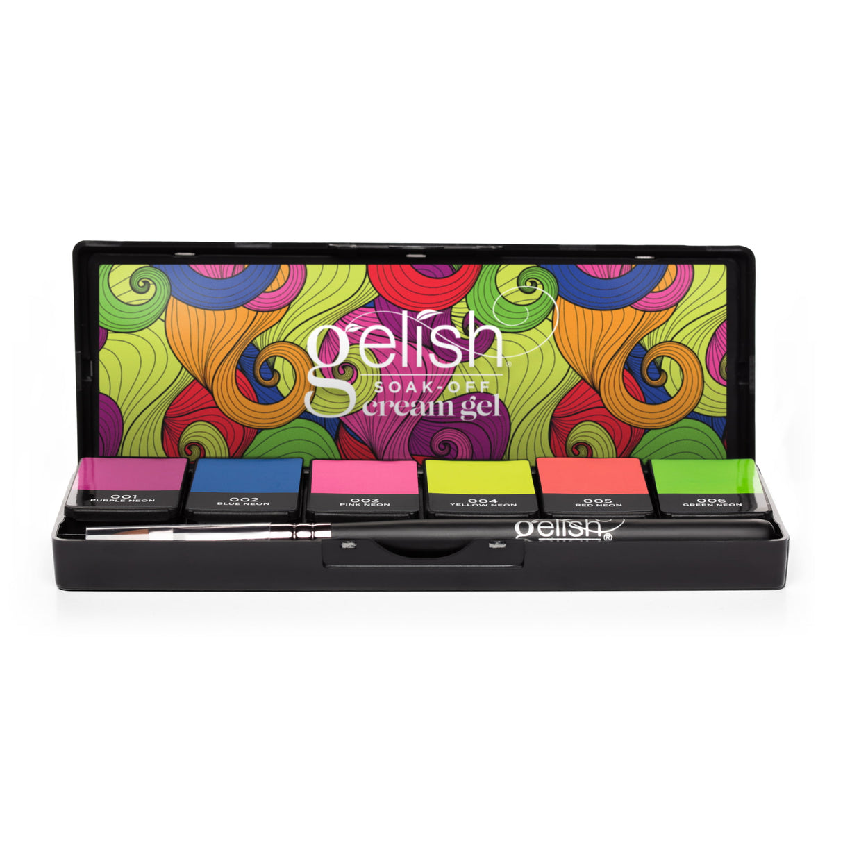 Gelish Nail Art Cream Gel (6pcs) Kit - Neon & On & On Front View
