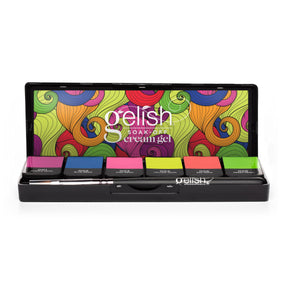 Gelish Nail Art Cream Gel (6pcs) Kit - Neon & On & On Front View