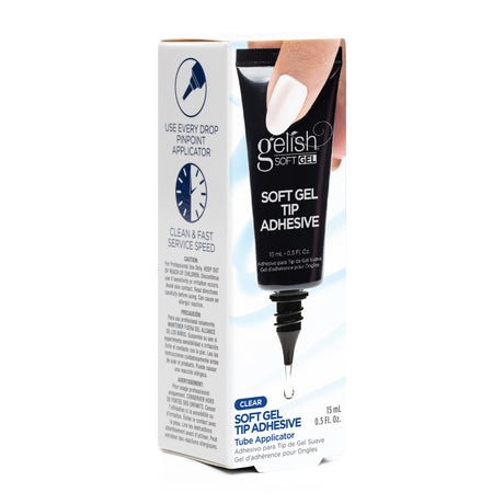 Gelish Soft Gel Tip Adhesive Glue Tube 15ml 0.5oz Packaging