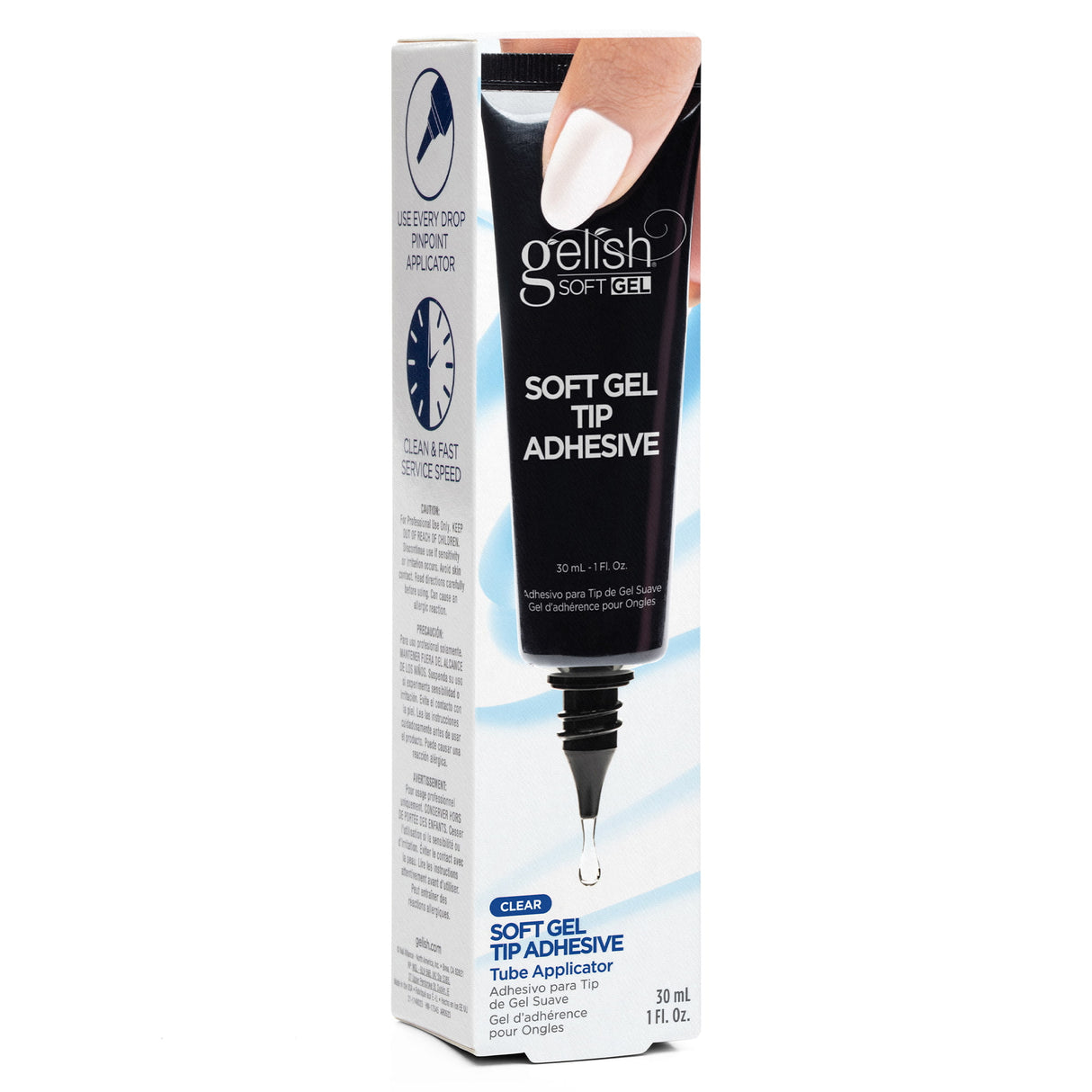 Gelish Soft Gel Tip Adhesive Glue Tube 30ml 1oz Packaging