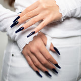 Gelish Soft Gel Tips Long Coffin Hand Model With Finger Nails