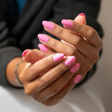 Gelish Soft Gel Tips Short Round Hand Model With Finger Nails
