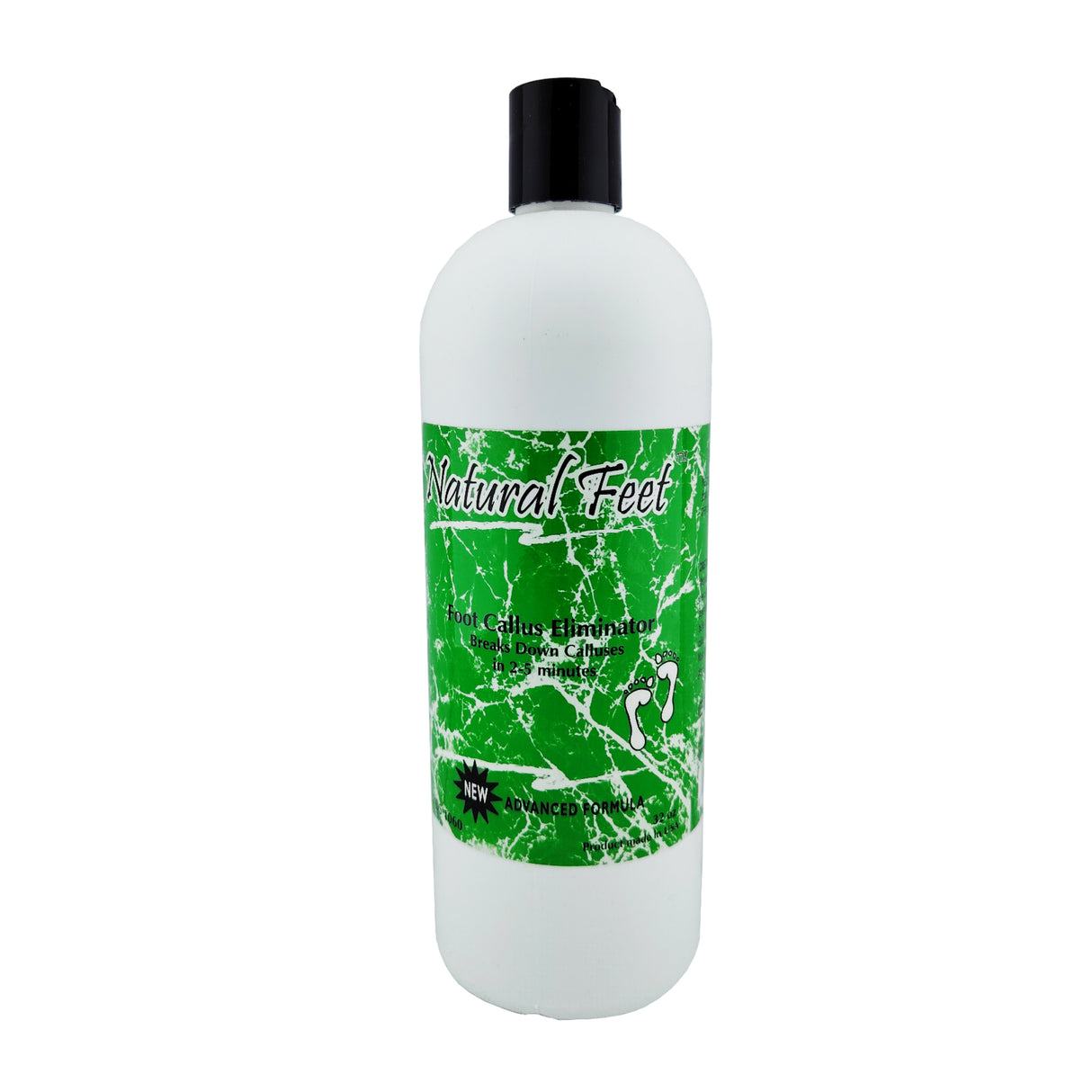 KDS Natural Feet Foot Callus Eliminator - Mint 946ml 32oz Bottle Front View