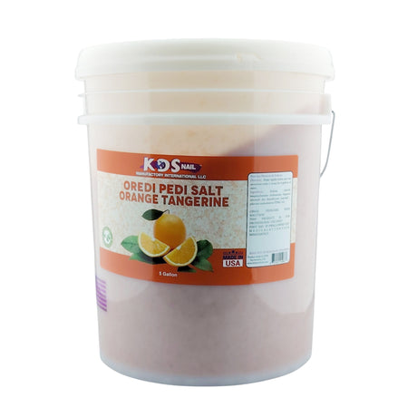 KDS Oredi Pedicure Salt (5 gallon) Bucket - Orange Tangerine