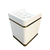 Keo Spartan Gold Handcrafted Wooden Pedicure Trolley Cart Back Side View