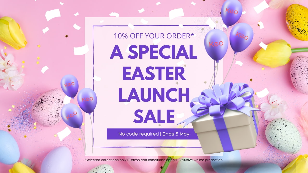 Keo Supply Easter Launch Sale Ends 5 May 2025 Desktop Banner