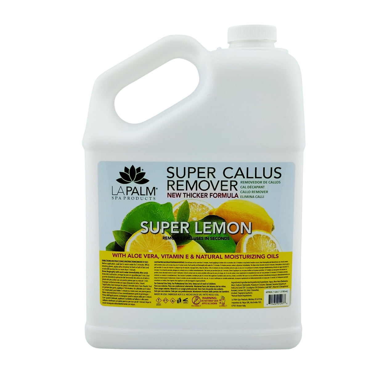 La Palm Callus Remover (Gallon) Bottle - Super Lemon