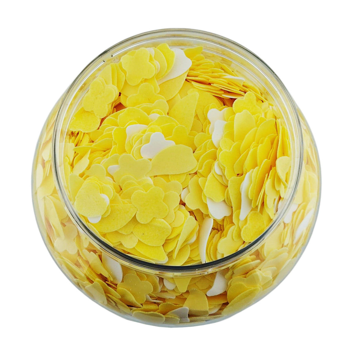 La Palm VolcanoSpa Dry Bath Soap Flowers (gallon) Bottle - Gold Content Close Up