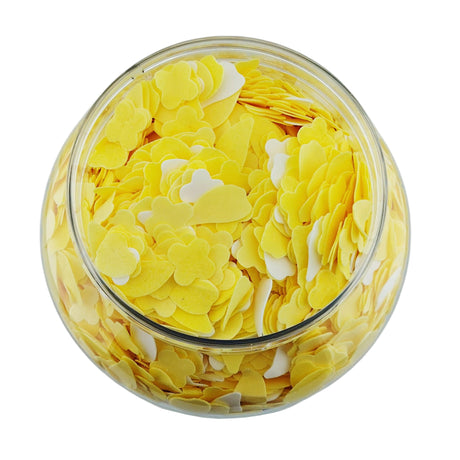 La Palm VolcanoSpa Dry Bath Soap Flowers (gallon) Bottle - Gold Content Close Up